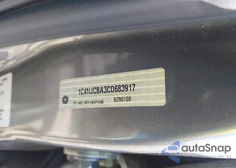 2012 Jeep Compass Sport из США, поврежденный, VIN 1C4NJCBA3CD683917